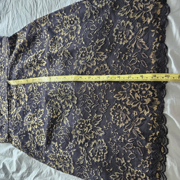 Diane Von Furstenberg Black Gold Nisha Sleeveless Lace Sheath Dress - Picture 11 of 12